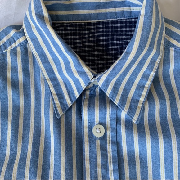Short Sleeved in Blue and White Stripe - Picture 2 of 4
